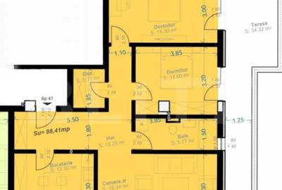 Apartament cu 3 camere decomandat în Central - 1