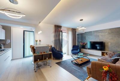 Apartament cu 2 camere semidecomandat, mobilat în Băneasa - 1