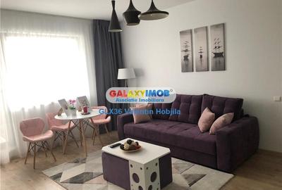 Apartament cu 2 camere semidecomandat, mobilat în Băneasa