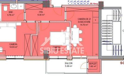 Apartament cu 3 camere în Central - 6