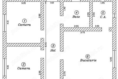 Casă cu 2 camere cu Teren 1500 Mp în Sacoșu Turcesc - 3