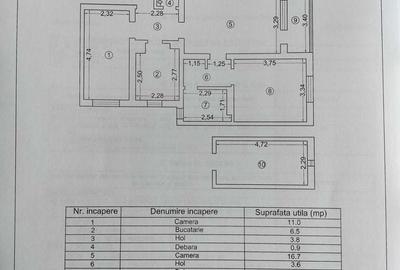 Apartament cu 3 camere în Central - 1