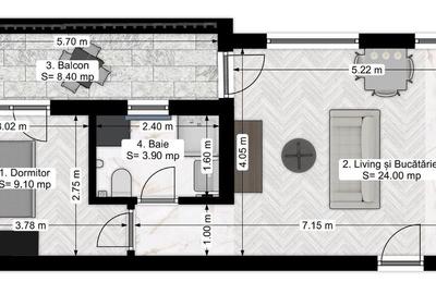 N.Grigorescu 2 camere semidecomandat 46 mp MUTARE RAPIDA N.Grigorescu 2 camere semidecomandat 46 mp MUTARE RAPIDA - 2