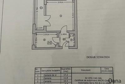 Apartament cu 3 camere semidecomandat în Titan - 14