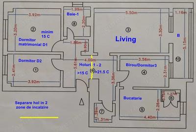 Apartament cu 4 camere decomandat în Central - 7