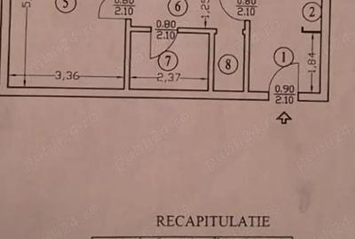 Apartament cu 2 camere decomandat în Domenii - 3