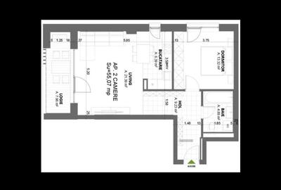 Apartament 2 camere lux, Nord One Torontal - 6