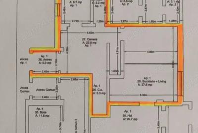 Apartament cu 3 camere decomandat în Central - 5