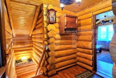 Cabana din lemn rotund, 140 mp utili, 1000mp teren - zona turistica Marisel - 8