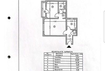 Apartament cu 2 camere semidecomandat în Victoriei