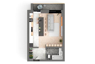 VIȘANI – BRAUS CONFORT - Apartament Tip A – 1 Cameră - 4