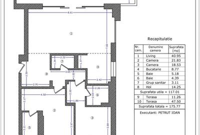 Apartament cu 3 camere în Central - 2