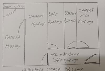 Apartament cu 3 camere semidecomandat în Central - 2