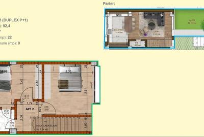 DUPLEX 3 CAMERE || GRADINA 22 MP || IMOBIL INEDIT || DOMENII - GRIVITA - 23