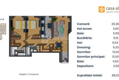PROIECT NOU | apartament 3 camere LA CHEIE | Pacurari - Alpha Bank - 11