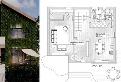 Casă cu 5 camere cu Teren 428 Mp în Brănești