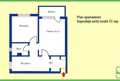 Apartament cu 2 camere semidecomandat în Nord - 7