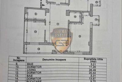 Apartament cu 4 camere semidecomandat în Nord - 5