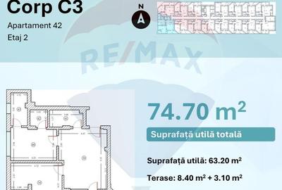 Apartament cu 3 camere decomandat în Central - 7