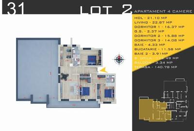 Apartament cu 4 camere decomandat în Theodor Pallady