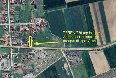 Teren intravilan 720 mp Sambateni, cu fundatie fs.11 ml - 18500 euro - 2