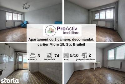 Apartament cu 3 camere decomandat în Micro 18 - 2