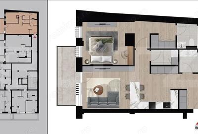 Apartament cu 2 camere decomandat în Dacia - 6