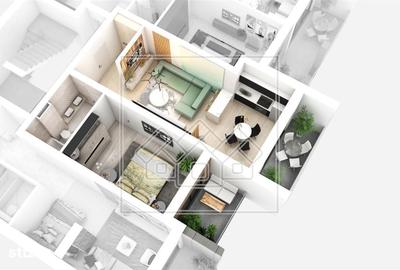 Apartament cu 2 camere în Cristian - 1