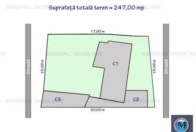 Teren Construcții intravilan de 247 mp, în P-ța Mihai Viteazu - 2