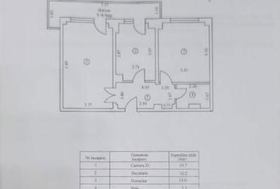 Apartament cu 2 camere decomandat în Tineretului