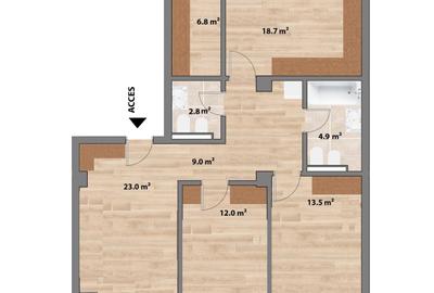 Apartament cu 4 camere în Cug - 4