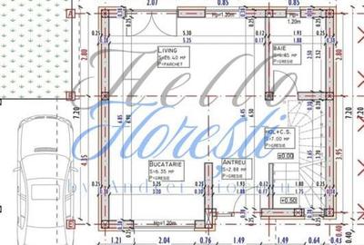 Casă cu 4 camere cu Teren 400 Mp în Florești