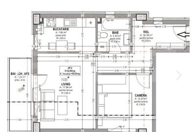 Apartament cu 2 camere în Sud