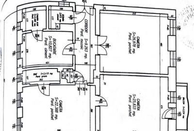 Apartament\Spatiu birou cu 3 camere, 105 mp, spatios, zona u - 1