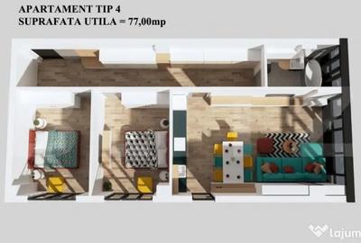 Apartament cu 3 camere decomandat în Burdujeni - 8
