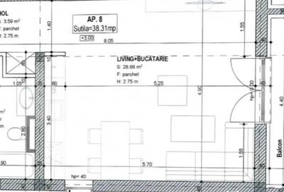 Garsonieră semidecomandată în Braytim