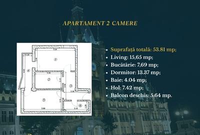 Apartament cu 2 camere decomandat, mobilat în Galata - 14