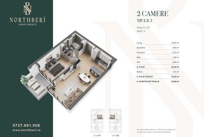 Apartament 2 camere Northberi,  Băneasa - 10