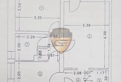 2 cam Constanta la 150m de City Mall, circular, et 3 / 4, balcon, centrala gaze 2 cam Constanta la 150m de City Mall, circular, et 3 / 4, balcon, centrala gaze - 8