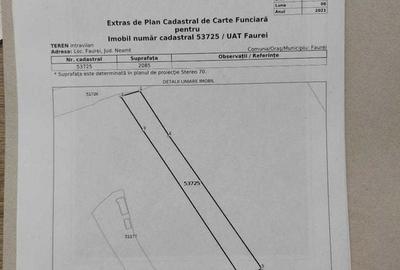 Teren de 2085 mp, în Făurei - 2