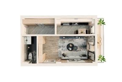 Comision 0 - Apartament cu o camera decomandat Valea Lupului. - 1