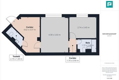 Apartament cu 2 camere semidecomandat în Complex Studențesc - 2