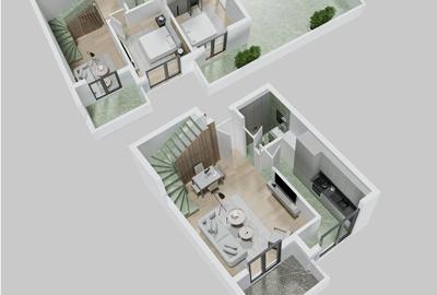 Apartament 3 camere - tip PENTHOUSE - Terasa 100mp, Metrou Berceni - 3