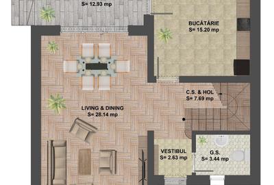 FARA COMISIOANE casa cu 4 camere 3 bai 2 placi tripane Veka incalzire pardoseala - 4