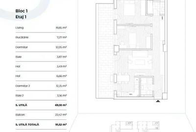 Apartament cu 3 camere în Pipera - 3