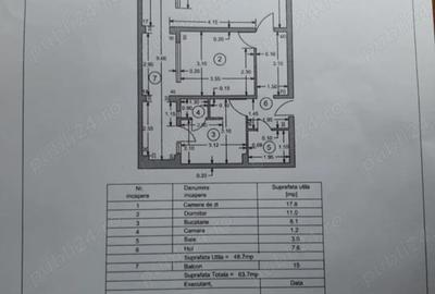 Apartament cu 2 camere semidecomandat în Central
