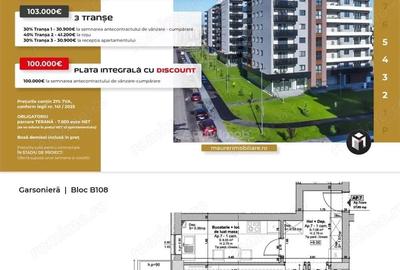 Garsonieră decomandată în Avantgarden - 2