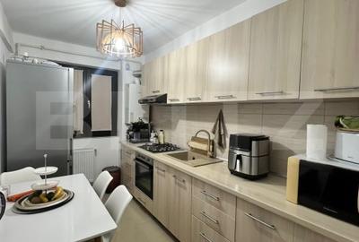 Apartament cu 3 camere semidecomandat, mobilat în Exterior Est - 7