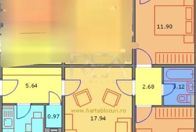 Apartament cu 3 camere semidecomandat, mobilat în Drumul Taberei - 1