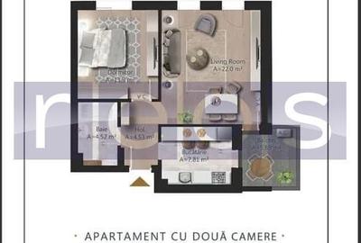 Apartament cu 2 camere decomandat în Pipera - 6